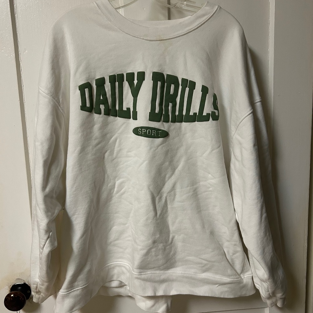 Daily Drills Oversized Sport Crew Sweatshirt